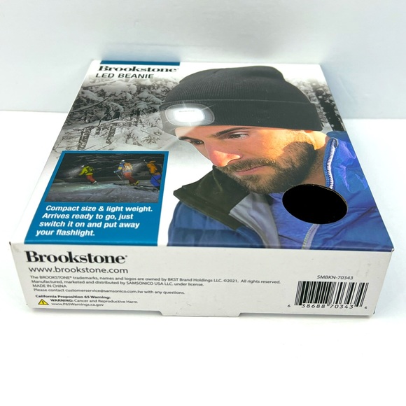 BROOKSYONE, LED BEANIE, BLACK COLOR, UNISEX, ONE SIZE FITS ALL, KNITTED HAT - Picture 5 of 10